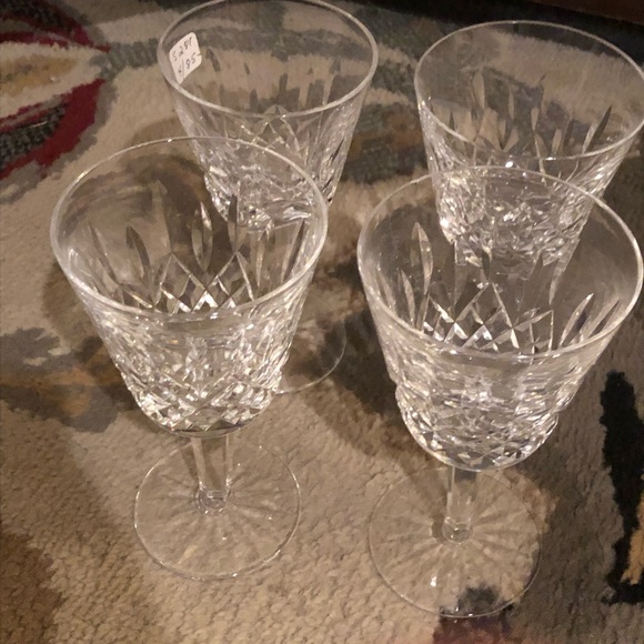 Waterford Lismore goblets. 40y anniversary 4L/4S - Picture 6 of 8